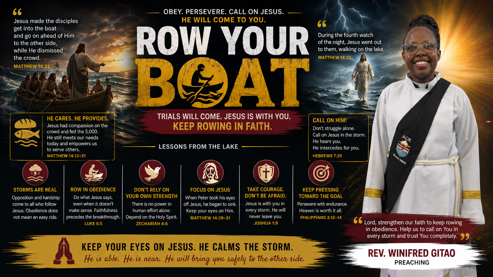 OFFICE SERMON: ROW YOUR BOAT
